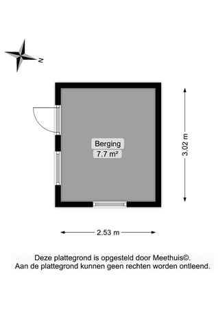 Floorplan - de Deel 6, 9356 CJ Tolbert